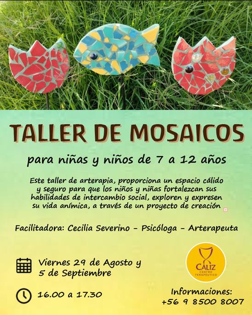 Taller de Mosaicos para niños y niñas