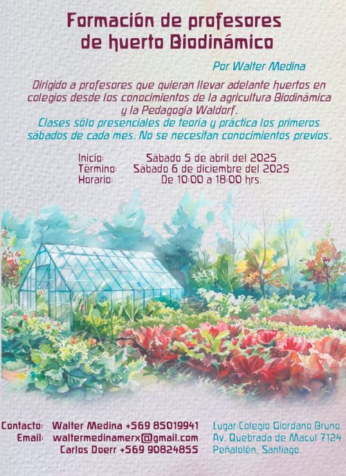Formación de Profesores de Huerto Biodinámico