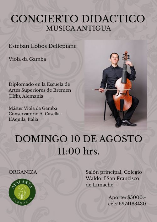 CONCIERTO DIDACTICO MUSICA ANTIGUA (VIOLA DA GAMBA)